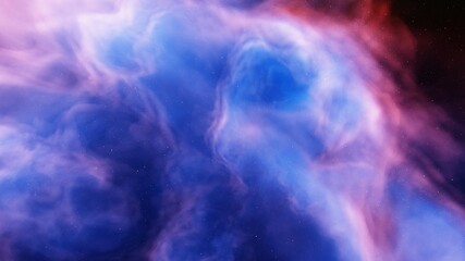 Obraz na płótnie Canvas nebula gas cloud in deep outer space, colorful space background with stars
