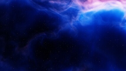 Fototapeta premium nebula gas cloud in deep outer space, colorful space background with stars