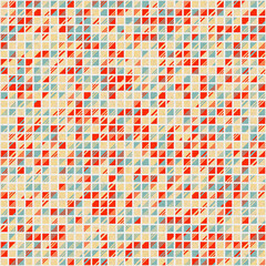 Fototapeta premium Abstract Geometric Pattern generative computational art illustration