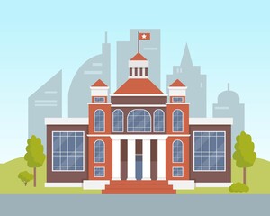 Obraz premium Court house, bank, university or Public building