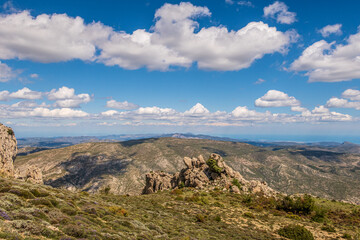 Mallada del Llop, rocky mountains in the province of Alicante (Spain).