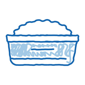 recommend clip art: plate with porridge doodle icon hand drawn illustration