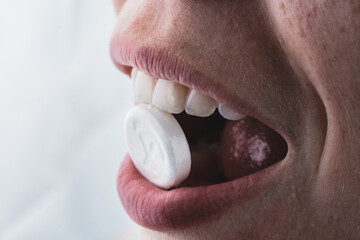 Obraz premium Women smile photography close up