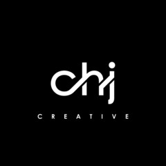 CHJ Letter Initial Logo Design Template Vector Illustration