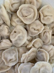 Ukrainian food , Pelmeny, made with meat and dough