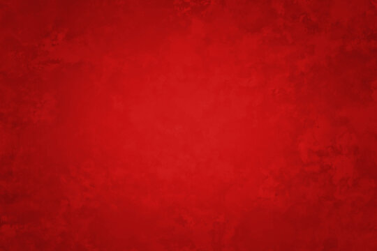 Red background with grunge texture, old vintage Christmas background color