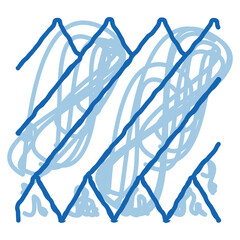 sound wave doodle icon hand drawn illustration