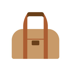 Colored travel bags isolated on white background. Vector Illustration