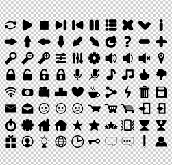 Set of web icons and symbol.  For application, website  mobile and computer
