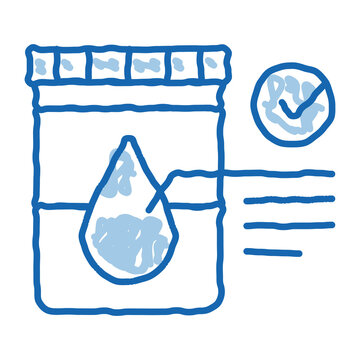 blue jar with water drop and checkmark clip art preview