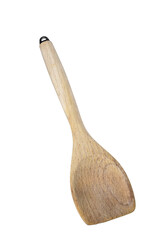 Wooden spoon for scooping food. Accessories used in the home kitchen.