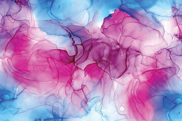 Alcohol ink sea texture. Fluid ink abstract background.  Colorful abstract painting background