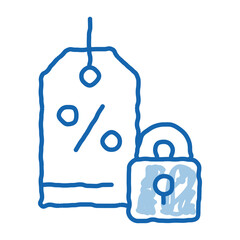 no deduction of interest from asset doodle icon hand drawn illustration