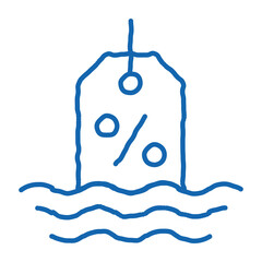 floating interest doodle icon hand drawn illustration