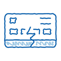 firm breakdown doodle icon hand drawn illustration
