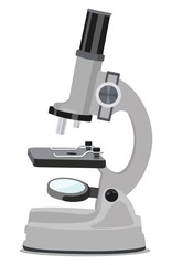 Microscope image for enlarged images. Optic. Vector illustration
