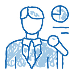 lector infographic doodle icon hand drawn illustration
