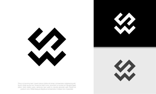 Initials SW. WS logo design. Initial Letter Logo.	