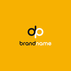 DP letter logo design for company, dp lowercase logo