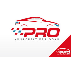 Sport Car Logo. Automotive, Car Showroom, Car Dealer Logo Design Vector