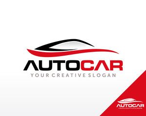 Sport Car Logo. Automotive, Car Showroom, Car Dealer Logo Design Vector