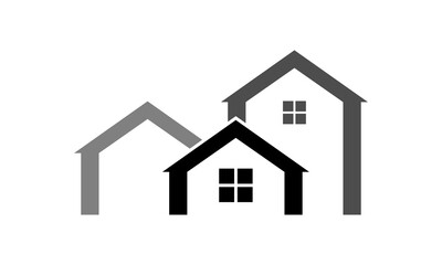 residence building vector logo
