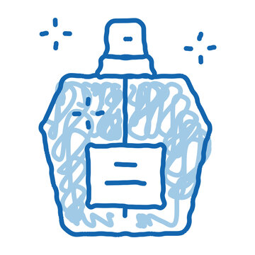blue perfume bottle sketch clip art preview