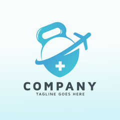 travelers fitness icon vector logo design