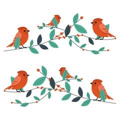 Seamless bird pattern with modern style ready to print. Pattern for kids, clothes, sewing, shirt and phone case. Bird vector illustration.
