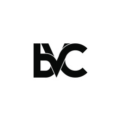 bvc letter original monogram logo design