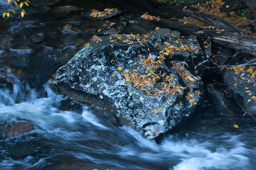 Cascading stream with rocks