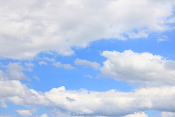 Clouds scattered in a blue sky