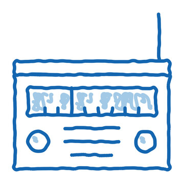 recommend clip art: radio gadget doodle icon hand drawn illustration