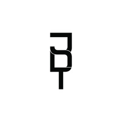 jdt letter original monogram logo design