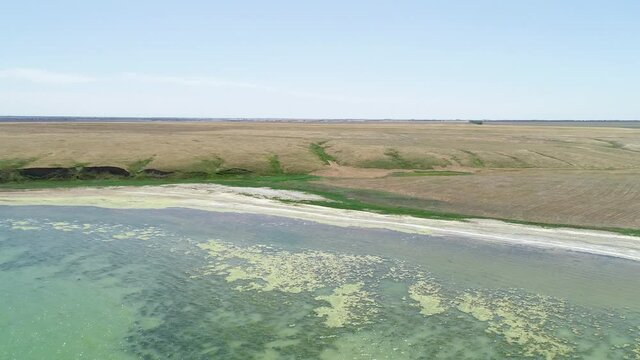 Fly over near the coastline