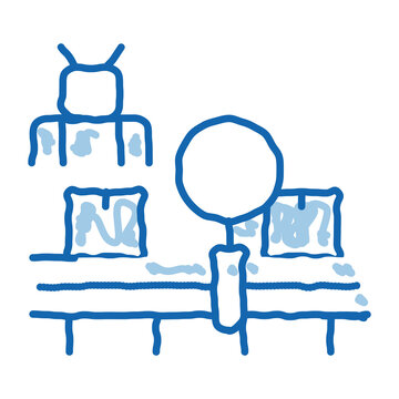 blue hand drawn tv and screen clip art preview
