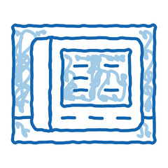 cardio electronic device doodle icon hand drawn illustration