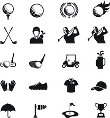 Golf Icon - obrazy, fototapety, plakaty