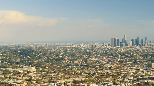 DTLA with minimal smog, shot from Griffith Observatory