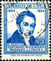 image of Manuel Rengifo, in tribute to the centenary of the death of President Jose Joaquin Prieto...
