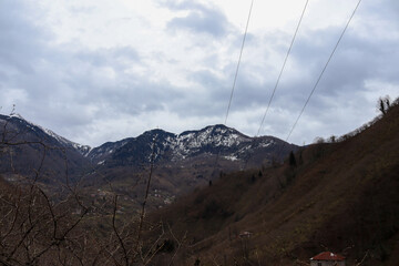 car on the mountain