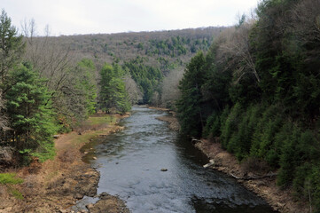 Looking upstream on the rails to trails Sandy Creek