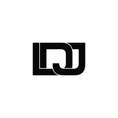 ldj letter original monogram logo design