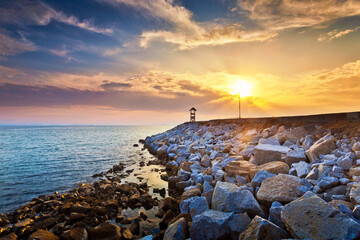 Scenic view at Sunset of Khao Laem Ya - Mu Ko Samet National Park, Rayong, Thailand