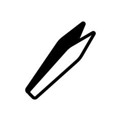 Tweezer Vector Solid Icon. Beauty and SPA symbol EPS 10 FIle