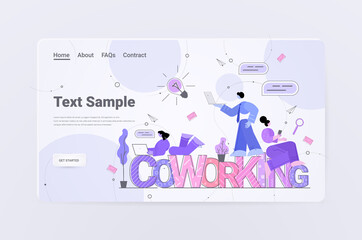 businesspeople team working together business success teamwork communication coworking concept