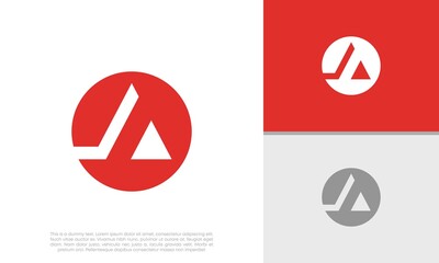 Initials A logo design. Initial Letter Logo.	
