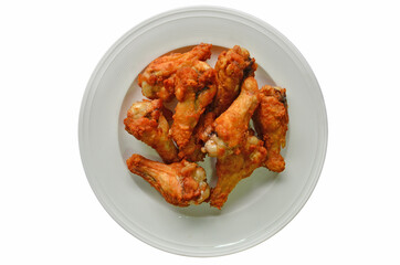 Yummy crispy fried chicken drumstick dish