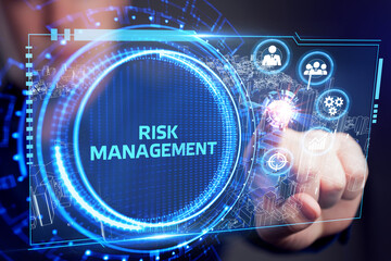 Risk Management and Assessment for Business Investment Concept. Business, Technology, Internet and network concept.
