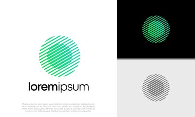 Innovative high tech logo template. Smart computer. machine learning. Technology Logo.	
